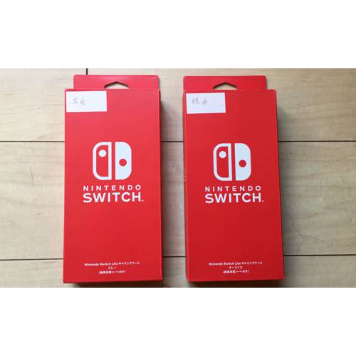 신제품 Nintendo Switch Lite NSL 공식 수납 소프트케이스 그린&화이트 화이트 그레이 1 저우 파 상품
