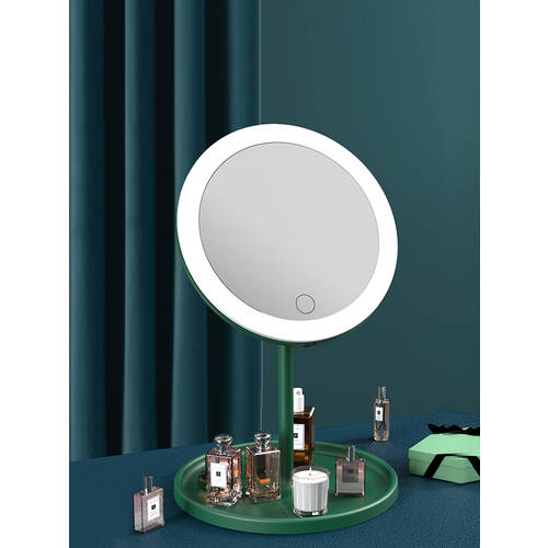 led 화장거울 포함 램프 데스크탑 요즘핫템 셀럽 여성용 보조등 소형 거울 인스타 핫템 호텔 기숙사 탁상용 휴대용 및 소형 타입 화장대 거울