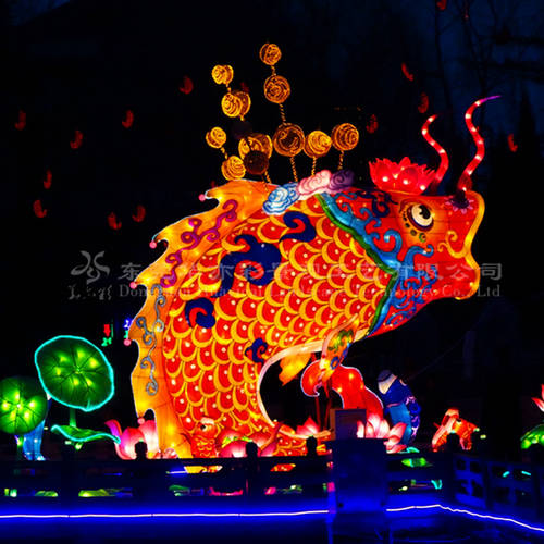 설날 일루미네이션 칸델라 제작 회사 디자인 대형 광시 구이강 정원 엑스포 공원 신년 새해 등불 축제 절 등불 축제 프로그램