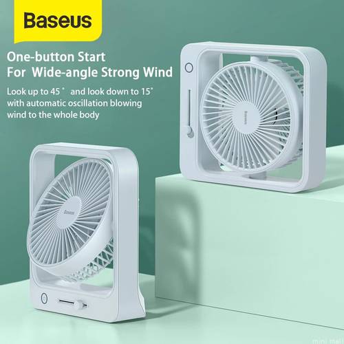 Baseus Cube Shaking Fan 5400mAh Portable Fans For Office