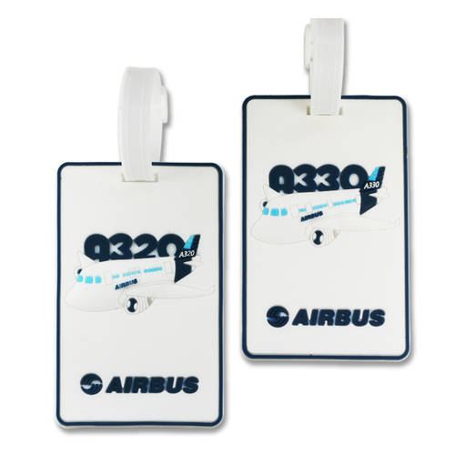 에어 버스 AIRBUS 여행용 휴대용 러기지 태그 상표 비행기 탑승권 운송 액세서리 라벨 분실방지 꼬리표