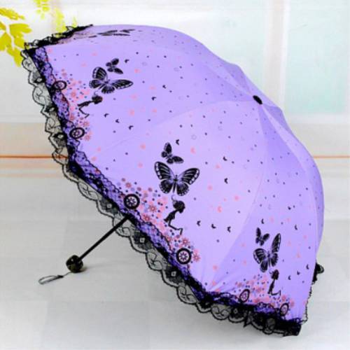 초경량 자외선 차단 썬블록 우산 우산 접기 우산 블랙 접착제 소녀 소형 다목적 태양 미니 특대형 대형 우산겸용양산 2인용 커플
