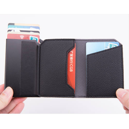 방범도난방지 카드 결제 상자 세트 스크린 NFC 은행 카드홀더 RFID 신용 카드 수납케이스 얇은 금 에 속하는 카드 케이스 적은 돈 클립 홀더