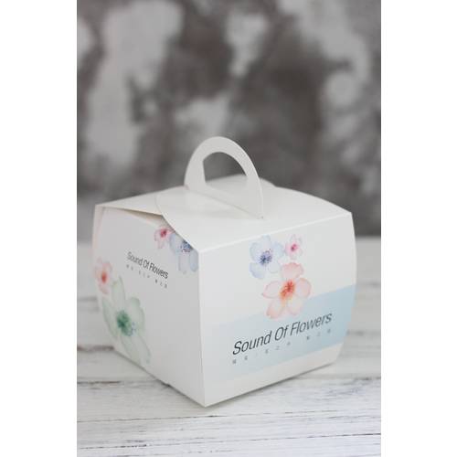 꽃말 낱알 휴대용 디저트 케이스 / 낱알 무스 포장 박스