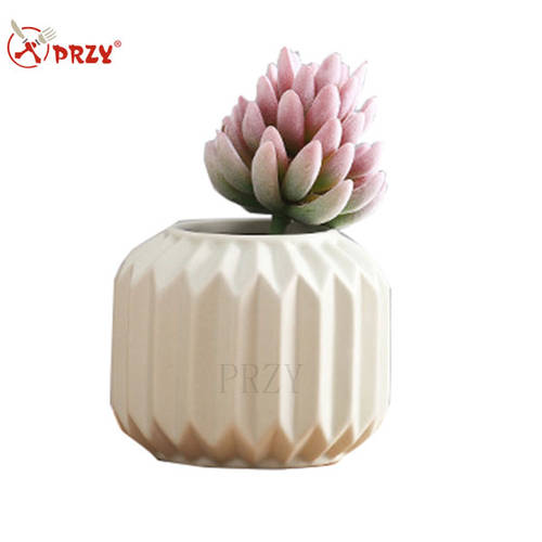 PRZY 시멘트 화분 모형 실리콘 시멘트 냄비 모형 화분 모형 DIY 독창적인 아이디어 상품 모형 병 장식 꽃