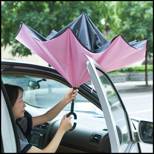 우산 반전 우산 남성 호 장우산 여성 비 또는 빛 접이식 우산 거꾸로 우산 자동차 자동 + 단단한 우산