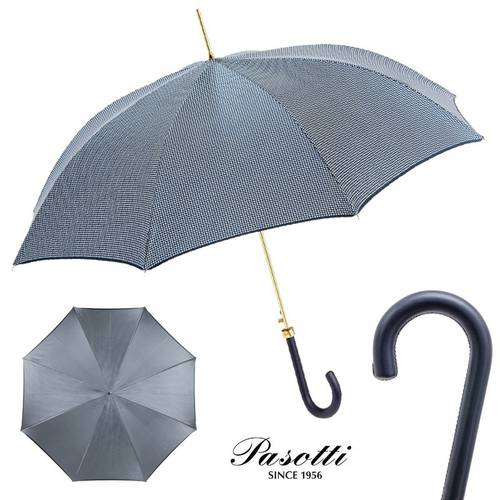 이탈리아 pasotti 블루 상큼한 양산 자외선 차단 단층 심플 여신 우산 일자 손잡이 레트로