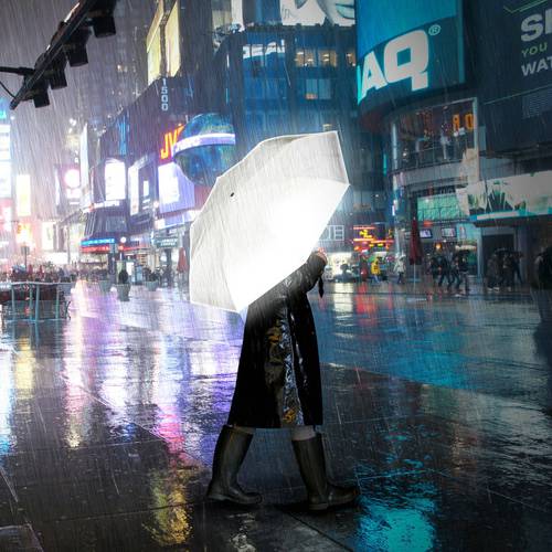 정품 영국 Suck uk 높은 반사 야간 산행 우산 독창적인 아이디어 상품 우산 접이식 우산 개성있는 야광 우산 양산