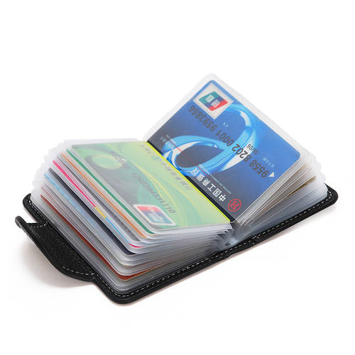 카드 케이스 대용량 마운트 재봉사 버클 단색 컴팩트 남녀공용 멀티 카드 슬롯 받다 나카 개 은행 카드 케이스