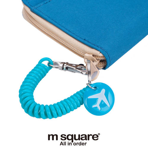 m square 탄력 도난 방지 로프 PVC 핸드폰 지갑 여권케이스 핸드스트랩 열쇠고리 네임택 식별 용이 자물쇠 고리