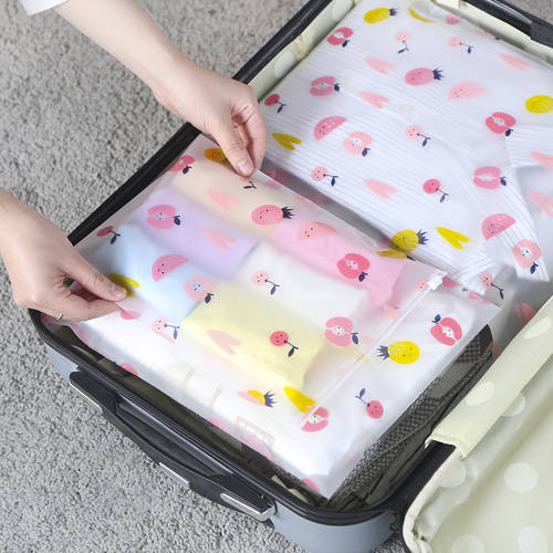 여행용 보관함 포켓 옷 의류 소지품 속옷 수납가방 밀봉백 캐리어 분리형 파우치 투명 방수 휴대용 파우치