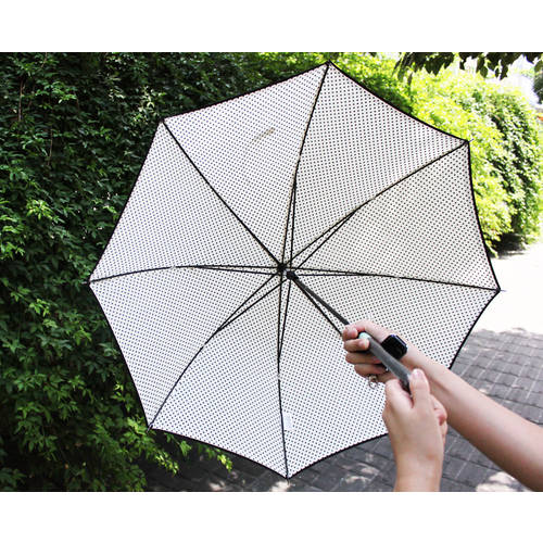 큰 오렌지 씨 우비 약간 레이스 테두리 장우산 맑은 우산 그늘 우산 다목적
