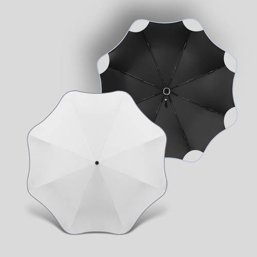 전자동 접이식 자외선 차단제 자외선 바람막이 태양 반사 스트립 둥근 모서리 남여공용 샤 가오 클래스 노블레스 우산 2 용