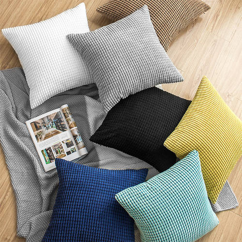 북구풍 IKEA 베개 패드 거실 소파용 허리받침 사무용 의자 등받이 침실 쿠션 침대 머리맡 헤드보드 쿠션 커버