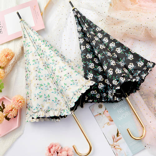 초경량 꽃무늬 장우산 여성용 예쁜 우산 양산 모두사용가능 비닐 양산 태양 보호 자외선 차단