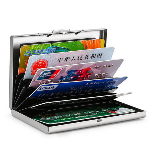 스테인리스 카드 가방 맨 SHI 메탈 카드 케이스 인식 잘되는 잘 읽히는 심플 카드 홀더 초박형 작은 카드 상자 명함 파우치