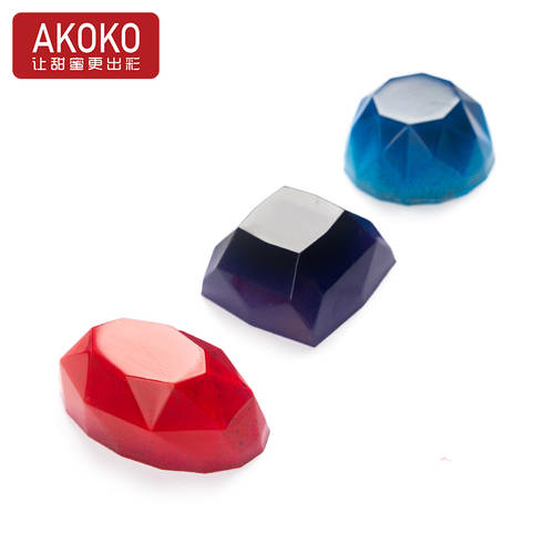 AKOKO 다이아몬드 하다 초콜릿 몰드 와 입체형 PC 재질 프렌치 핸드메이드 초콜릿 베이킹 몰드 10026