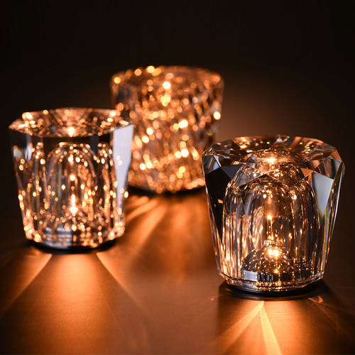 일본 구매대행 ambien Xtal 크리스탈 유리 다이아몬드 절단 LED 소형 야간조명 로맨틱 럭셔리 고급 방수