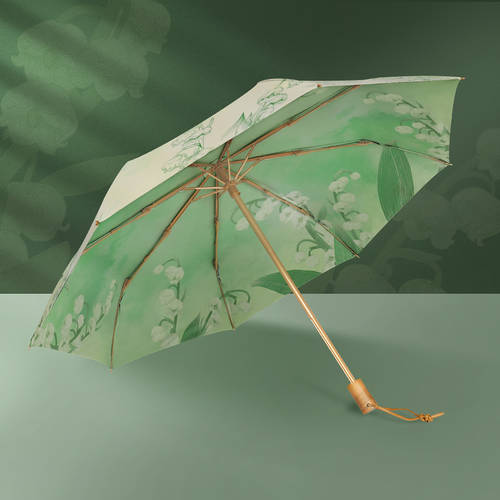 vonlilienfeld 양산 태양 보호 우산 여자 슈퍼 강력 자외선 차단 수동 접이식 이중 양산 파라솔
