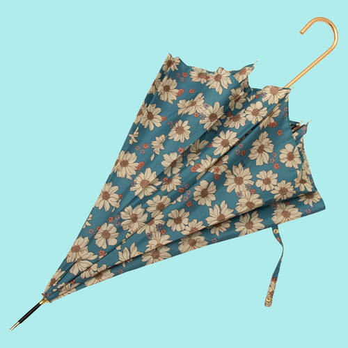 인스타 핫템 한 꽃무늬 하다 양산 긴 손잡이 장우산 손잡이 경량화 양산 파라솔 차단 태양 보호 정확한 성 우산 양산 모두사용가능 U형 손잡이 우산
