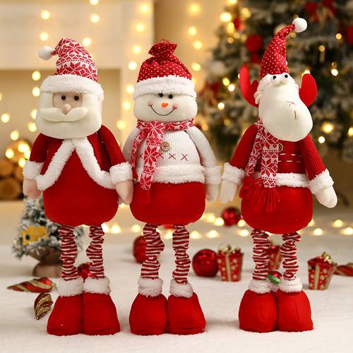 크리스마스 독창적인 아이디어 상품 분위기 감성 배치 산타 클로스 피규어 인형 NEW 장난감 놓다 크리스마스 조각 나무 사슴 장식품