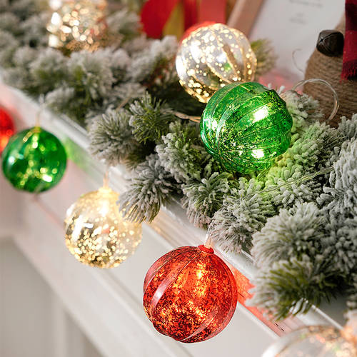 크리스마스 일루미네이션 점등 조명 스트링 라이트 LED LED스트립 분위기 감성 배치 크리스마스 트리 공 장식품 상점용 쇼윈도 진열창 액세서리
