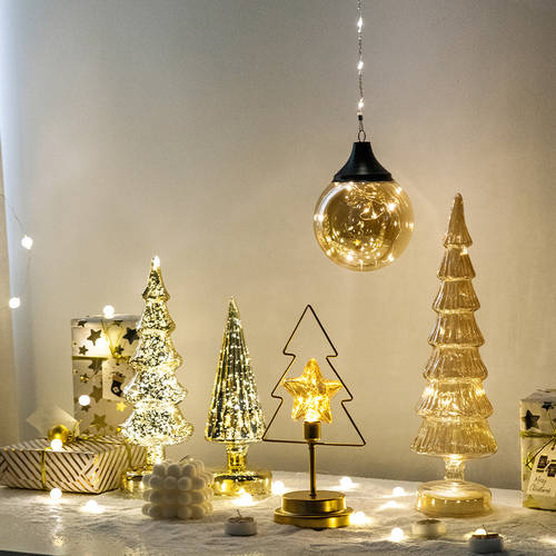 누 오지 Christmas 크리스마스 트리 원형 촛대 바람 랜턴 캔들 컵 따뜻한 장식품 로맨틱 무드 요즘핫템 셀럽 INS