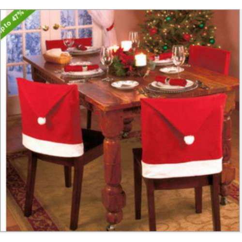 크리스마스 장식품 크리스마스 의자 커버 크리스마스 모자 크리스마스 생필품 큰 크리스마스 의자 커버
