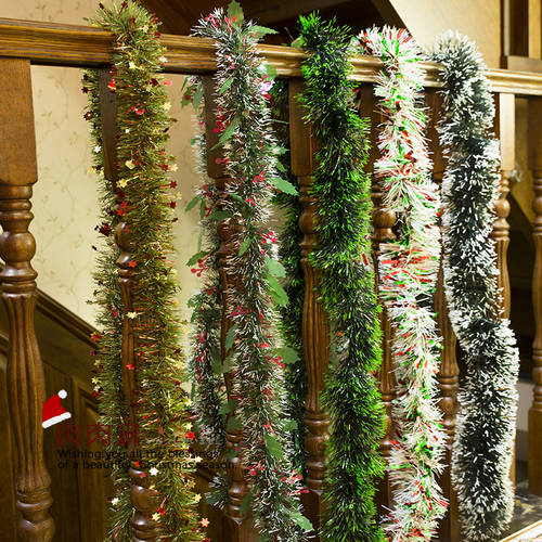 굵은 클로르시드 크리스마스 장식 인테리어 장식품 크리스마스 트리 상단 컬러 바 지퍼 신년 새해 새해 리본 등나무