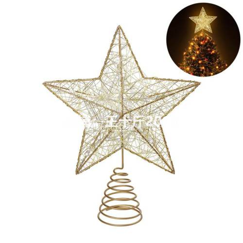 1Pc Tree Top Star Five-point Star for Christmas Tree Decor