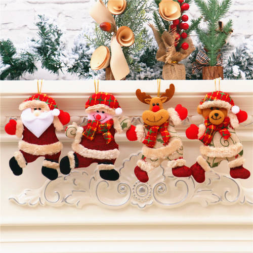 크리스마스 장식품 산타 클로스 예티 소형 사슴 크리스마스 나무 고카케 개 쇼핑몰 분위기 감성 꾸미다 용품