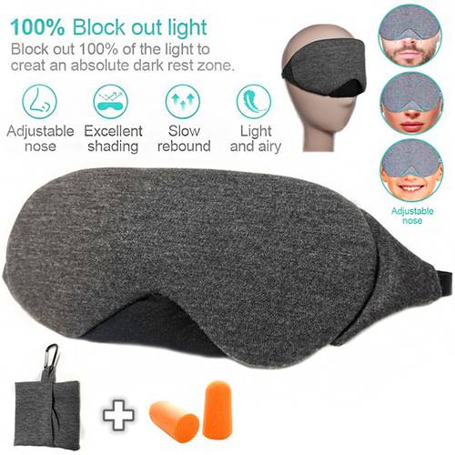 3D Breathable Sleep Mask Blindfold Sleeping Eye Mask Full