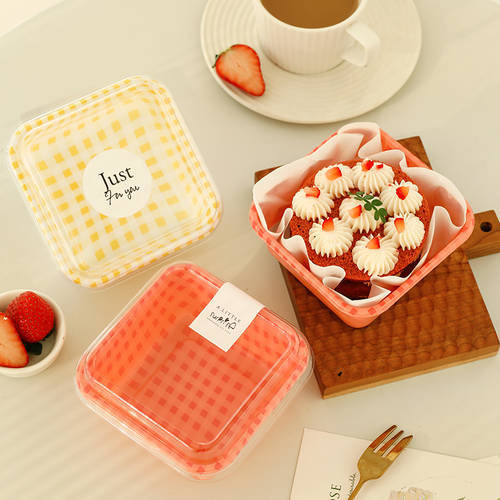 티라미수 상자 무스 케이크 상자 샌드위치 디저트 작은 케이크 포장 박스 편리한 베이킹 가정용