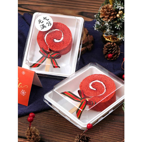 회로망 빨간 케이크 릴 스틱 설탕 상자 롤 디저트 테이블 디저트 박스 스틱 로우쏭 XIAOBEI 포장 빈 상자