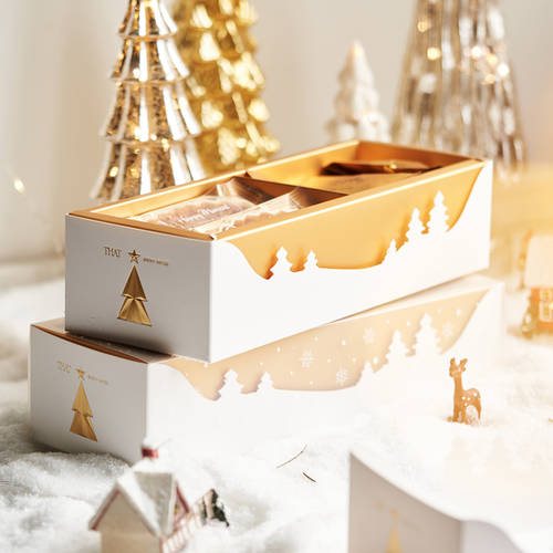 신년 새해 선물상자 선물 상자 아이 베이킹 캔디 과일 쿠키 QUQI 설탕 서리로 덥은 비스킷 찹쌀 보트 눈송이 선명한 포장 상자