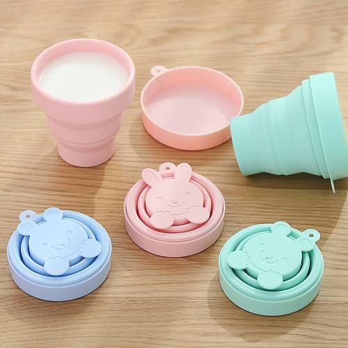 일본 접이식 컵 실리콘 여행용 컵 아웃도어 여행용 압축 물 컵 휴대용 식 빨래 칫솔 컵 양치질하다 컵