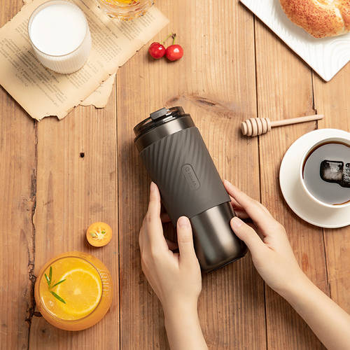 EQURA | 휴대용 보온병 텀블러 휴대용 커피 차 컵 내장형 차 여과기 이중개방 디자인 520ml