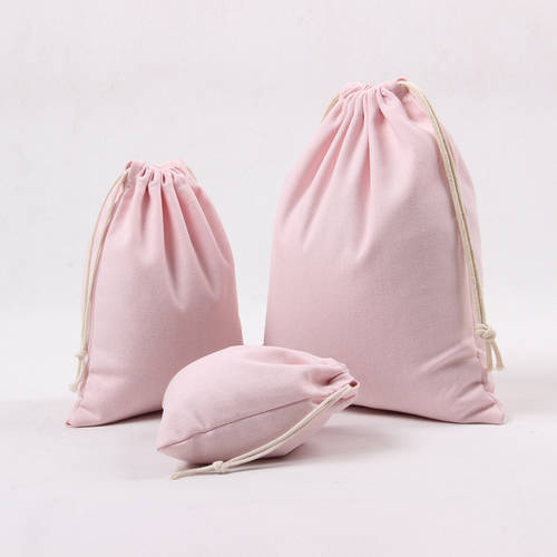 ins 요즘핫한 돛 천 보관 파우치 chic 소녀감성 핑크색 드로우스트링 수납 포켓 선물용 가방 드로 스트링 XIAOBU 파우치