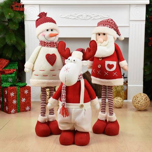 Santa Snowman Elf Christmas Ornaments Doll 2023 Christmas Pa
