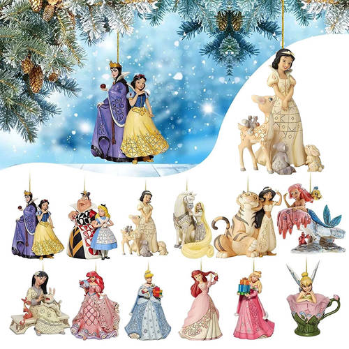 Princess Snow White Frozen Elsal Acrylic Flat Ornament Chris