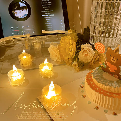 프로포즈 고백 모형 미니 촛불 생일 장식 인테리어 분위기 감성 배치 분위기 촬영 로맨틱 소형 야간조명