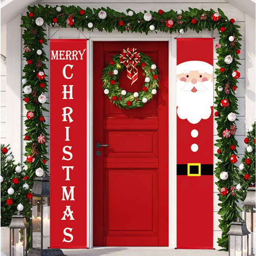 Christmas Door Decoration 2022 Merry Christmas Banner Decor