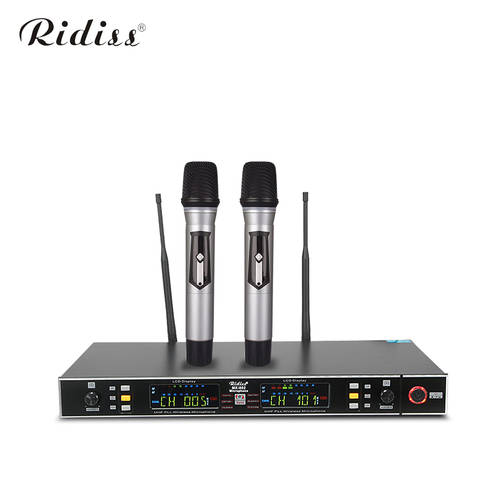 Ridiss MX- 80 4 1/2/4/8채널 무선 U형 FM 회의 공연 마이크 하울링방지