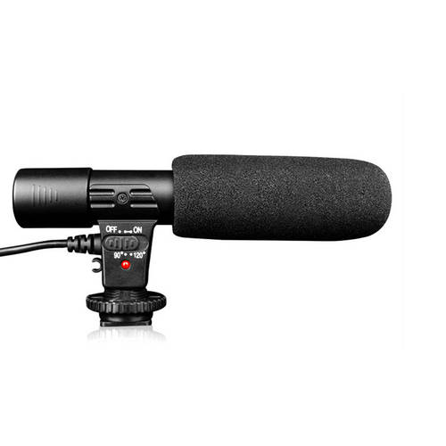 무료배송 MIC-01 SLR 카메라 DV 스테레오 마이크 카메라 프로페셔널 인터뷰 뉴스 녹음 마이크