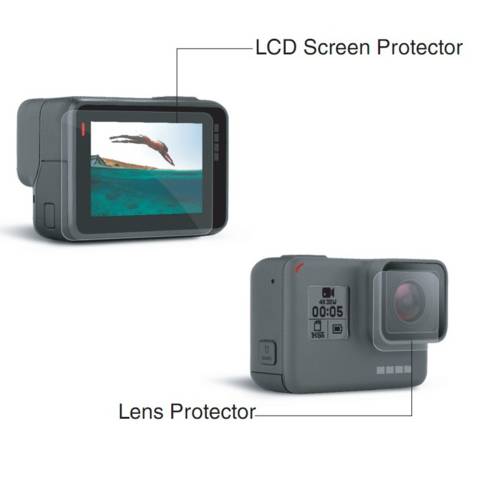 HD 필름 For Gopro hero8/7/6/5 액세서리 렌즈 액정 방수케이스 보호필름 강화필름