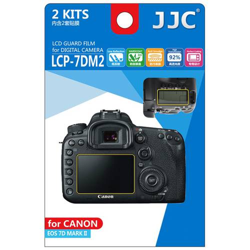 JJC 캐논용 7D2 액정 스킨필름 포함 스크린 7D MARK II 카메라 액정 보호케이스 스킨필름 2 세트