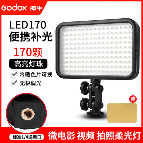 GODOX led170 비디오 라이트 led 촬영조명 DSLR 카메라 LED보조등 촬영 웨딩홀 DV 포토 라이트