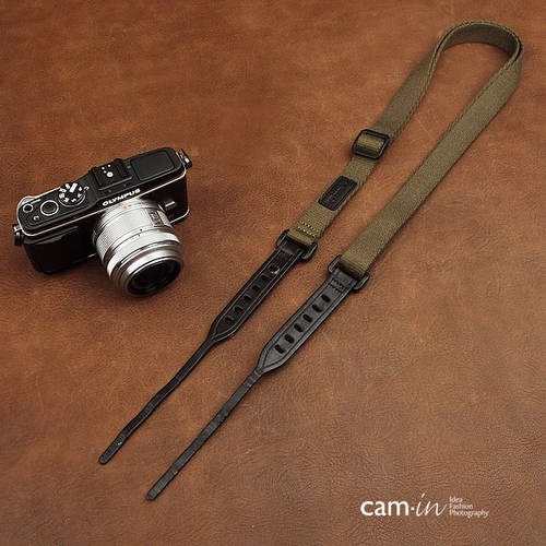 cam-in 조절가능 길이 DSLR 디지털카메라 배낭스트랩 미러리스디카 촬영 넥스트렙 올리브 CAM1825
