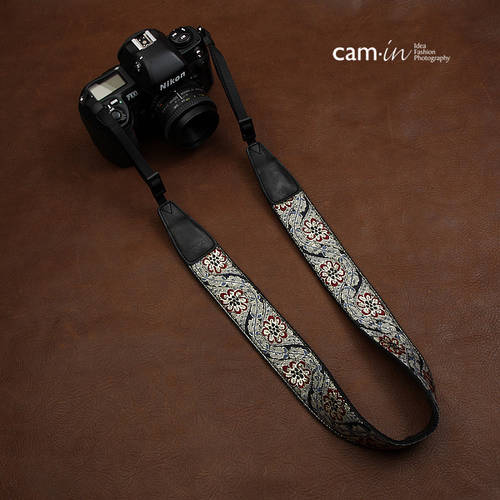 cam-in 자수 시리즈 민족풍 DSLR 디지털카메라 배낭스트랩 미러리스디카 촬영 넥스트렙 cam7512