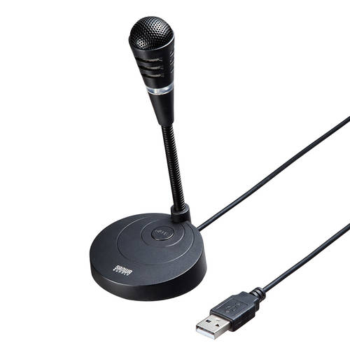 일본 SANWA USB 마이크 PC 마이크로폰 / 케 펭 PC 인터넷 노래방 어플 기능 녹음 MC 장비